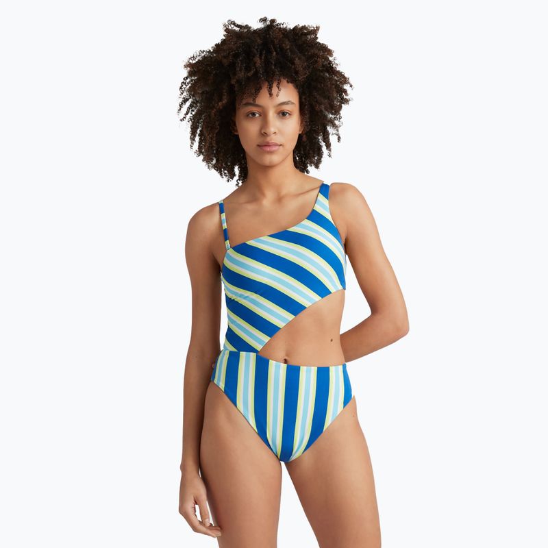 Dámske jednodielne plavky O'Neill Poppy blue towel stripe 3