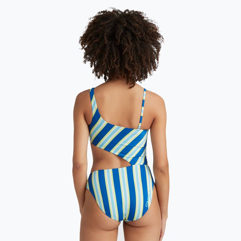 Dámske jednodielne plavky O'Neill Poppy blue towel stripe 5
