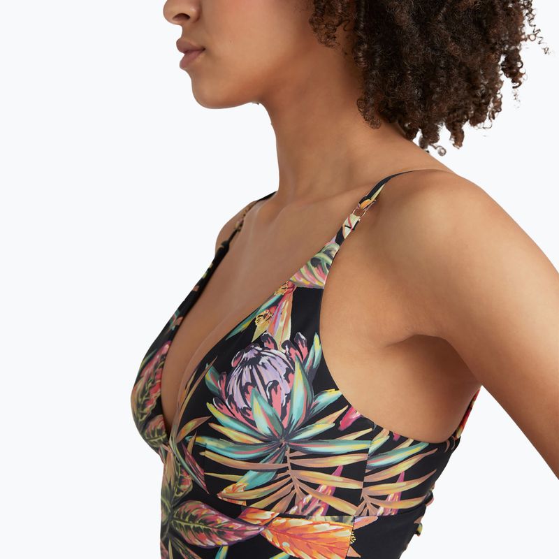 Dámske jednodielne plavky O'Neill Sunset black tropical flower 5