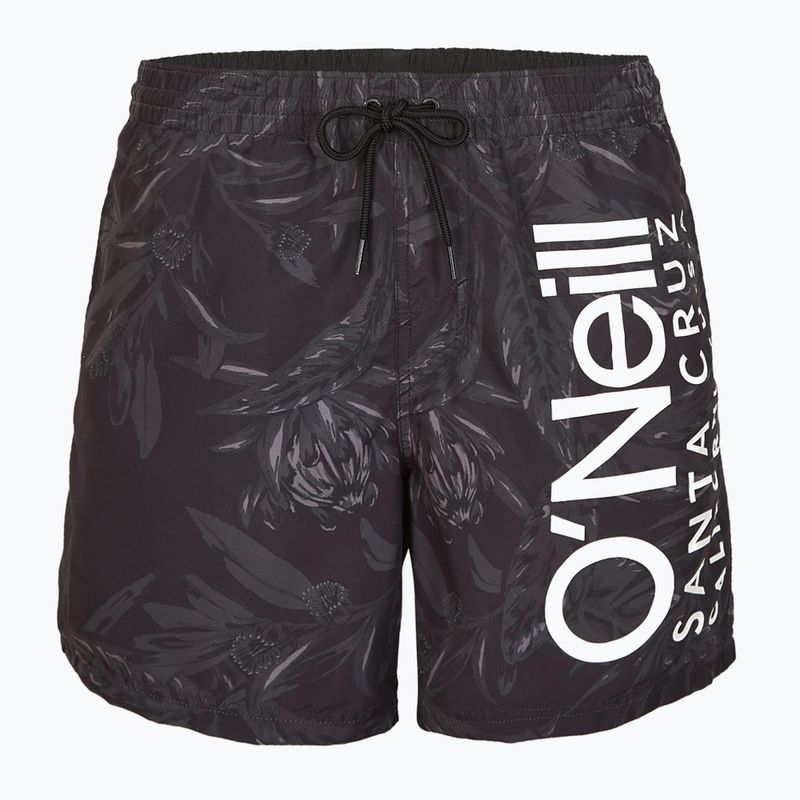 Pánske plavecké šortky O'Neill Cali Floral 16'' black tonal flower