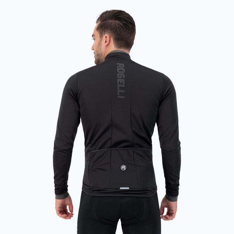 Pánska cyklistická bunda Rogelli Essential Winter black 3