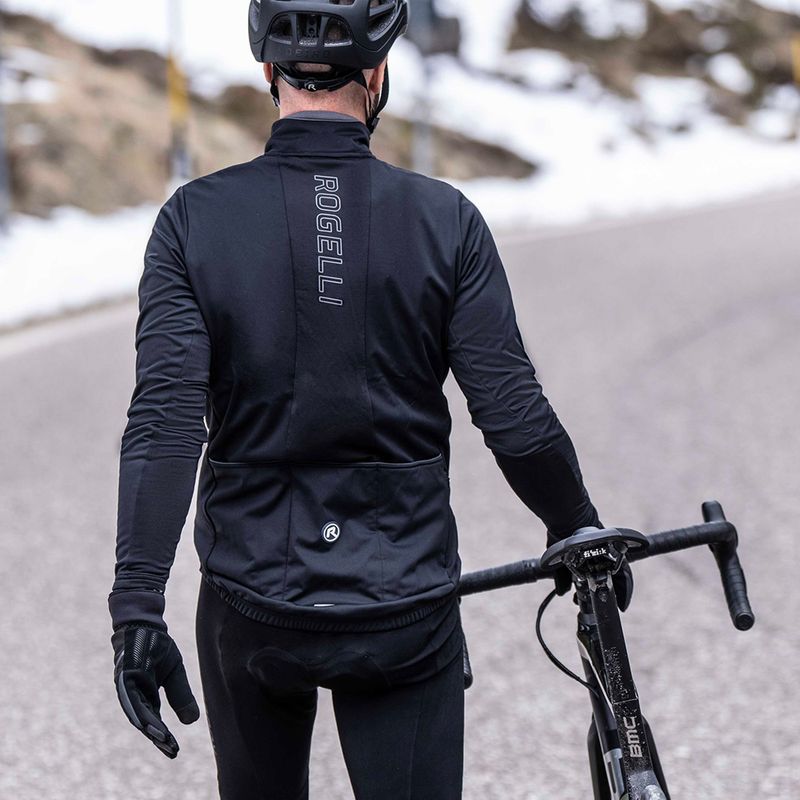 Pánska cyklistická bunda Rogelli Essential Winter black 9