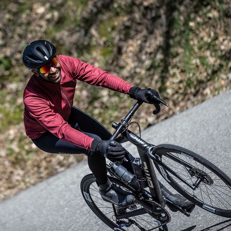 Pánska cyklistická bunda Rogelli Essential Winter burgundy 5