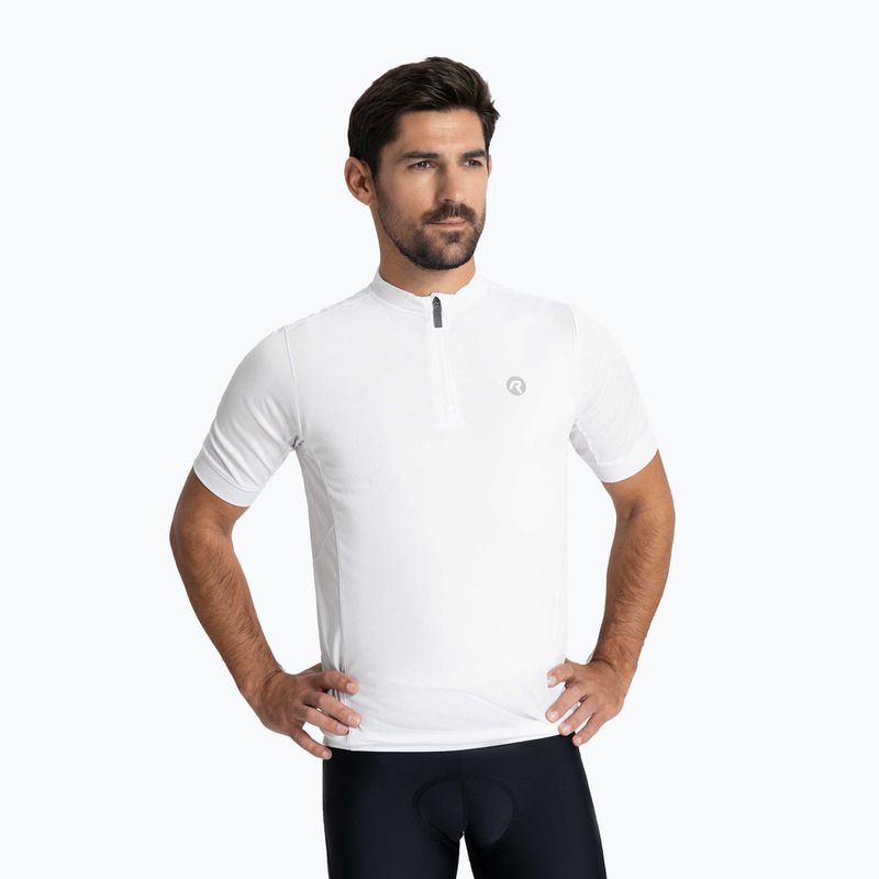 Pánsky cyklistický dres Rogelli Core white