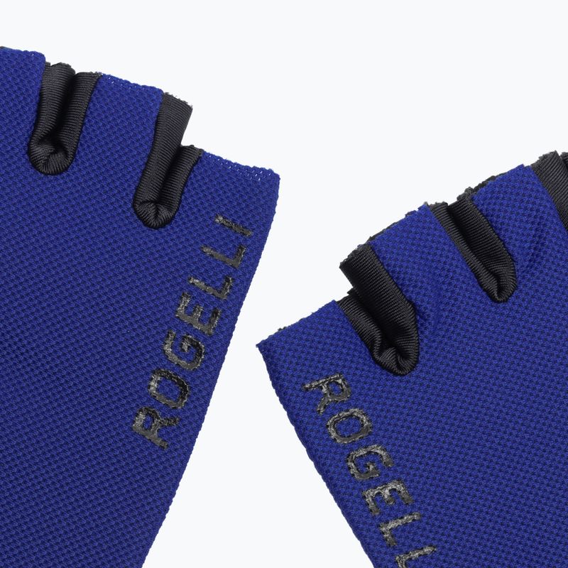 Rogelli Core blue pánske cyklistické rukavice 4