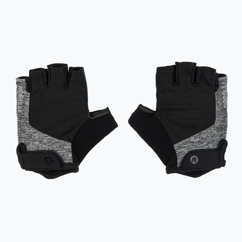 Dámske cyklistické rukavice Rogelli Essential W black/grey 2