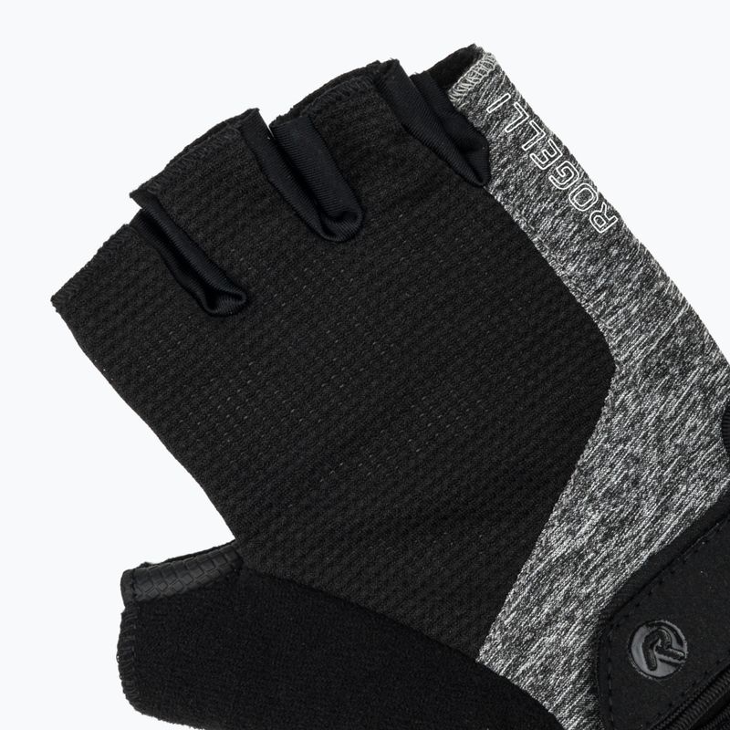 Dámske cyklistické rukavice Rogelli Essential W black/grey 5