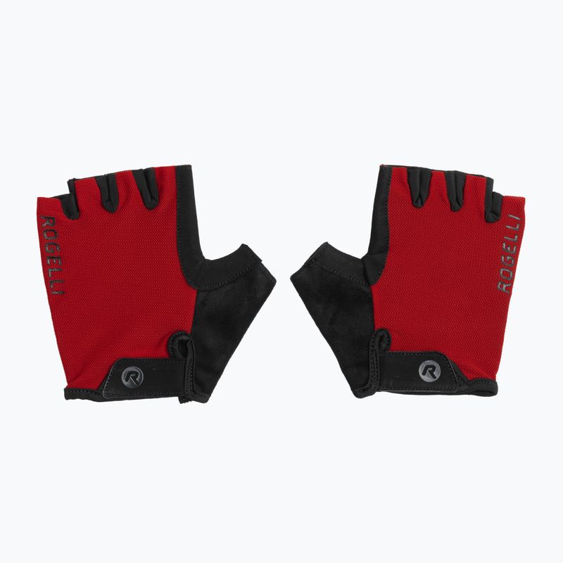 Pánske cyklistické rukavice Rogelli Core red 2
