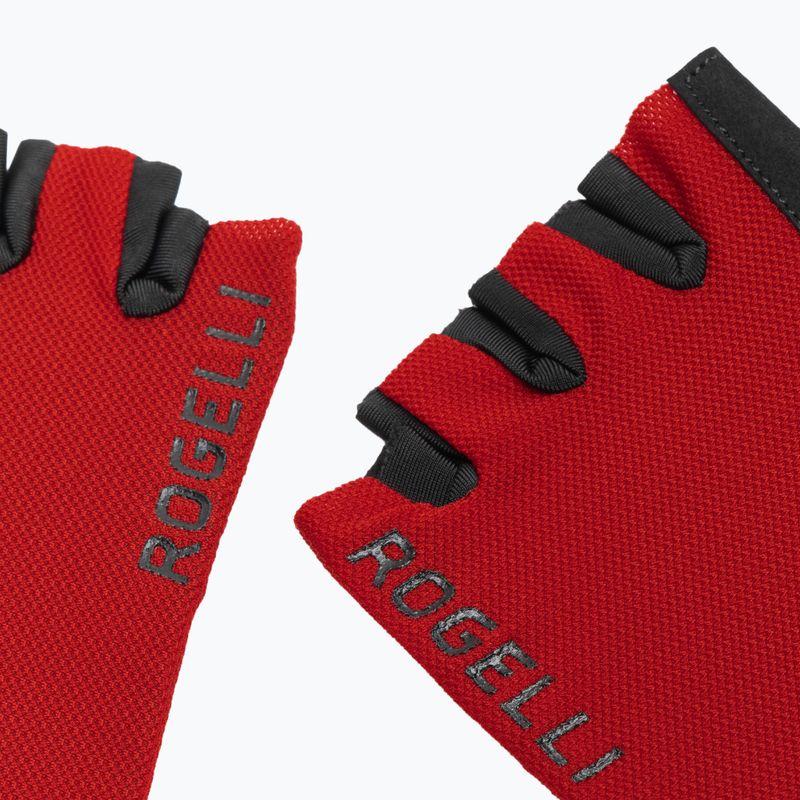 Pánske cyklistické rukavice Rogelli Core red 4