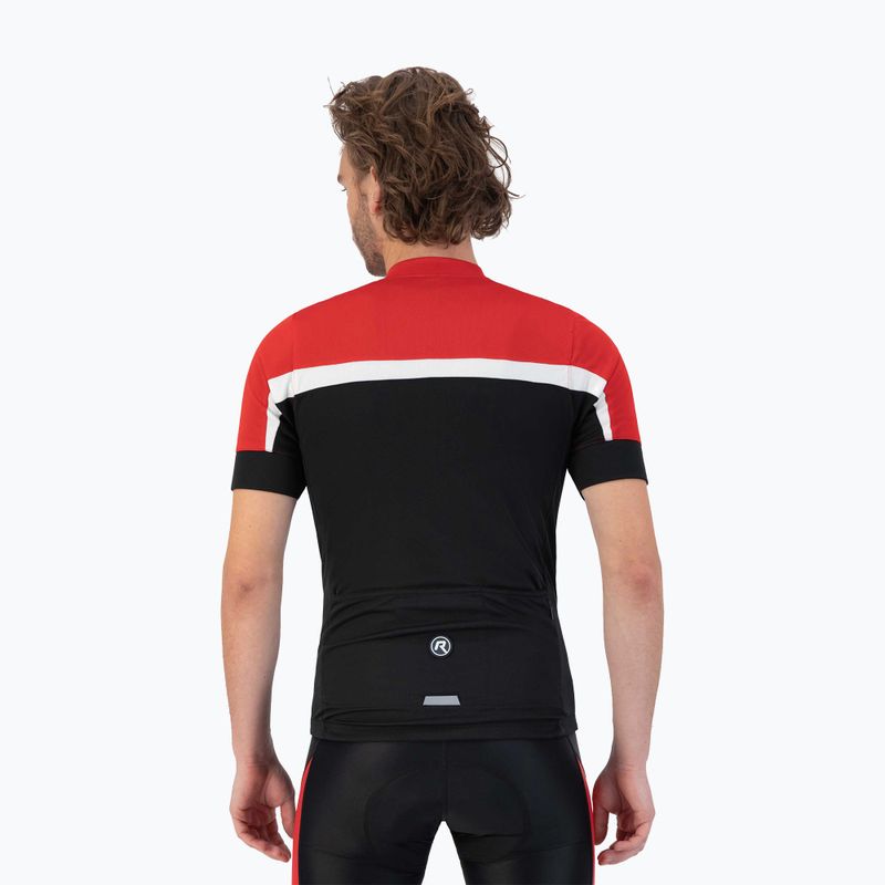 Pánske cyklistické tričko Rogelli Course black/red/white 2