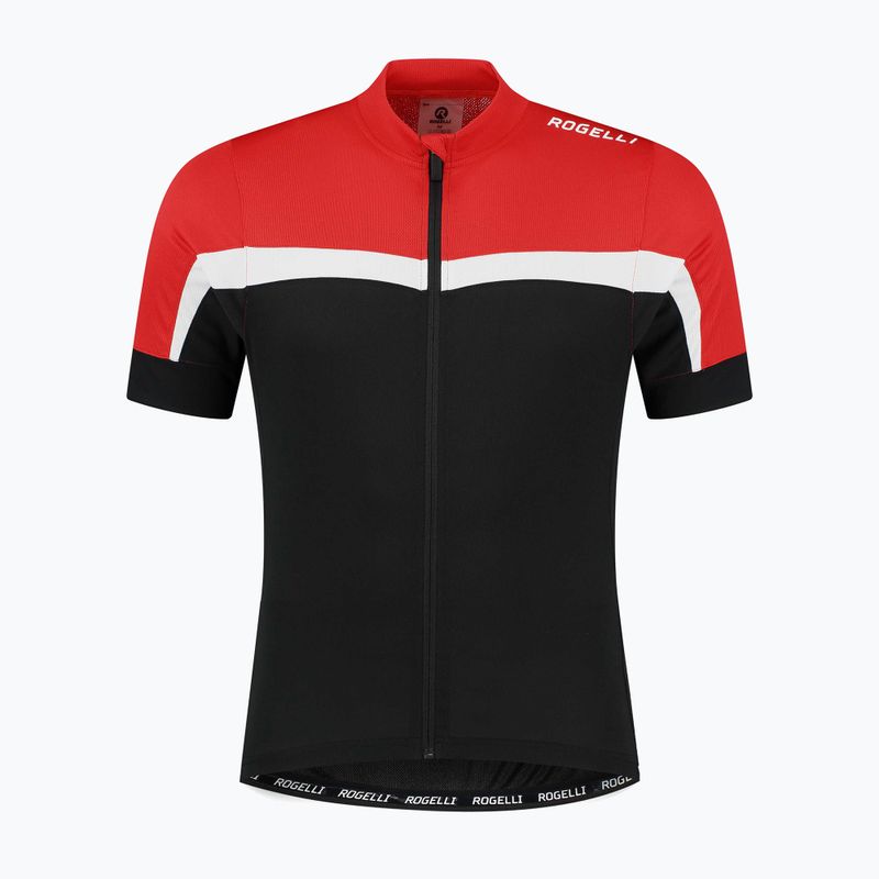 Pánske cyklistické tričko Rogelli Course black/red/white 3