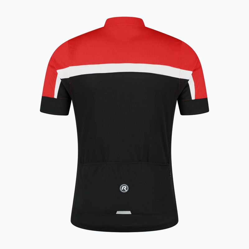 Pánske cyklistické tričko Rogelli Course black/red/white 4