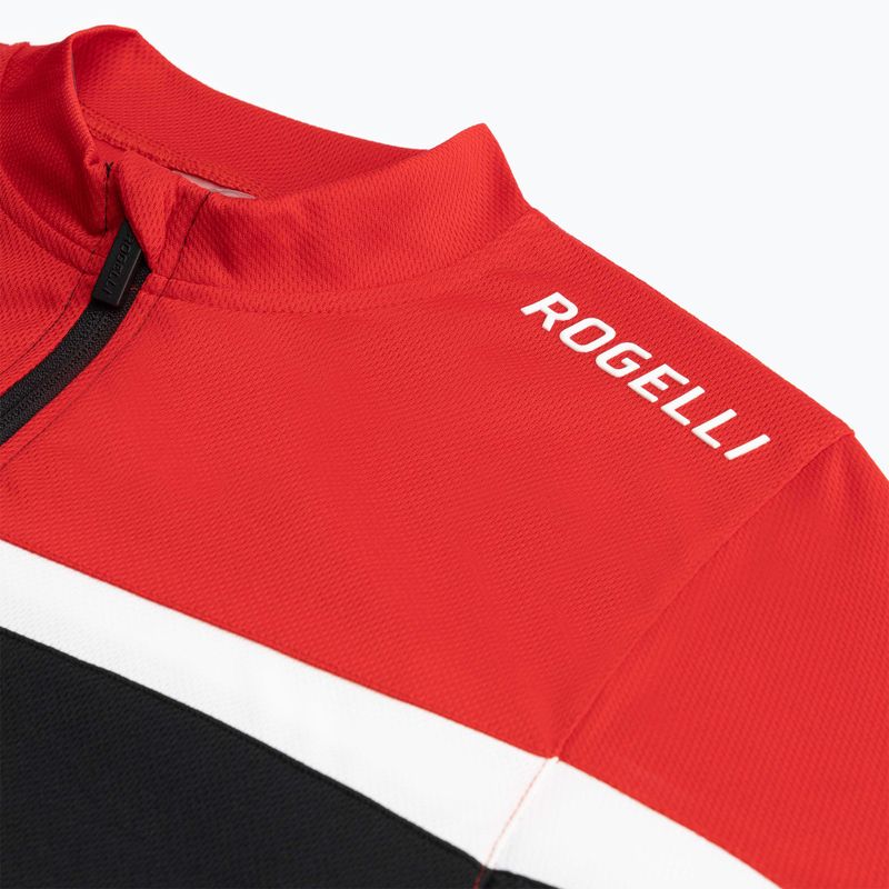 Pánske cyklistické tričko Rogelli Course black/red/white 5