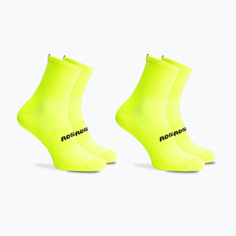 Cyklistické ponožky Rogelli Essential 2 páry fluor