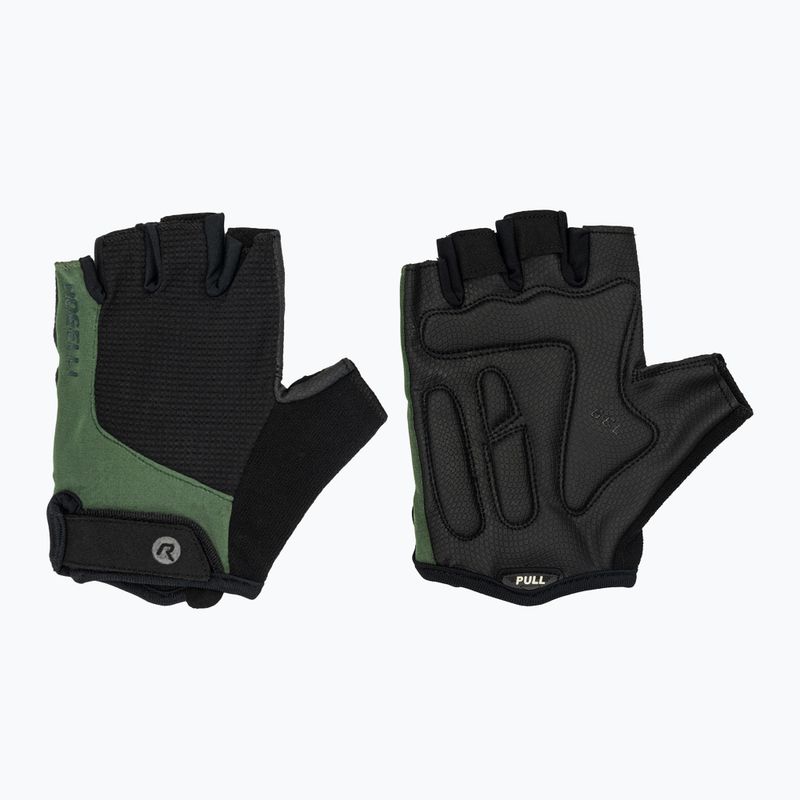 Pánske cyklistické rukavice Rogelli Essential black/green