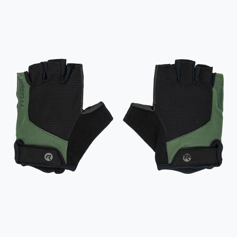 Pánske cyklistické rukavice Rogelli Essential black/green 2