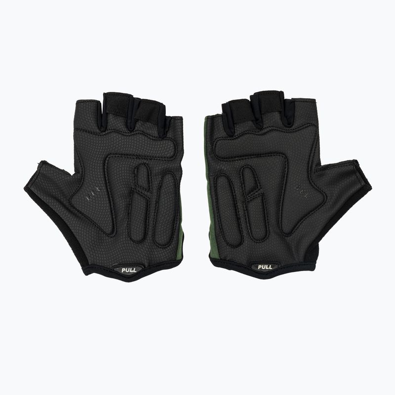 Pánske cyklistické rukavice Rogelli Essential black/green 3