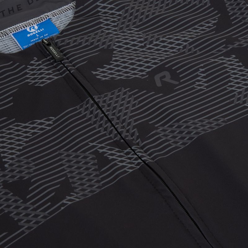 Pánsky cyklistický dres Rogelli Camo Jersey black/grey 3