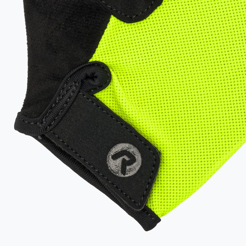 Detské cyklistické rukavice Rogelli Core Jr fluor yellow 4