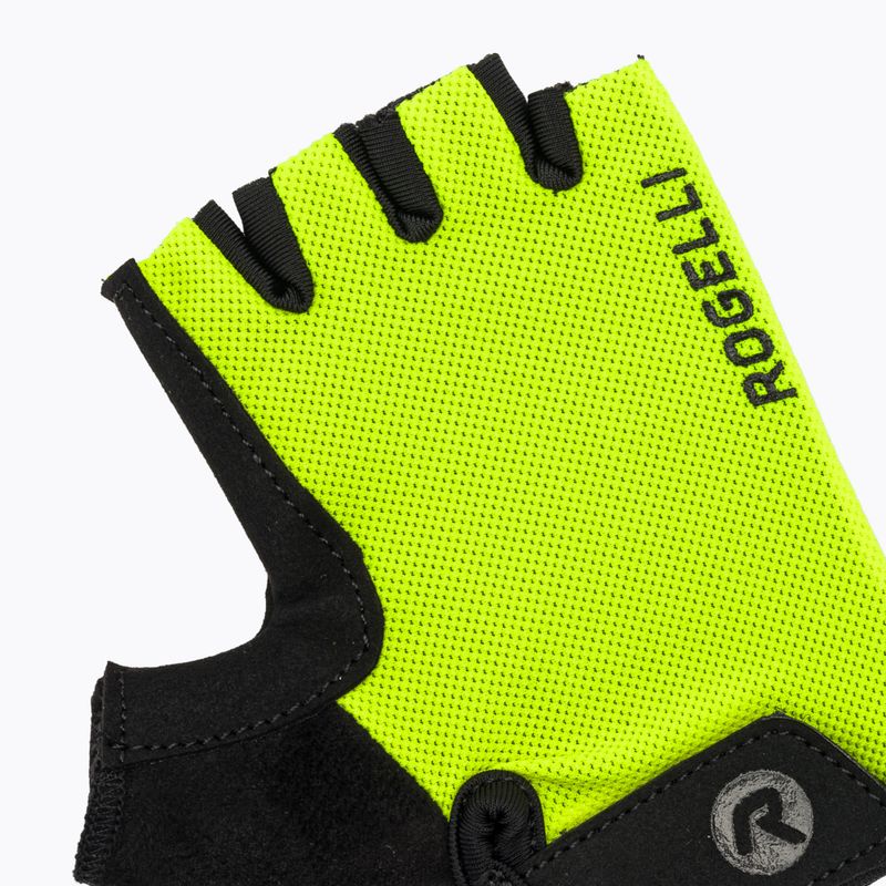 Detské cyklistické rukavice Rogelli Core Jr fluor yellow 5