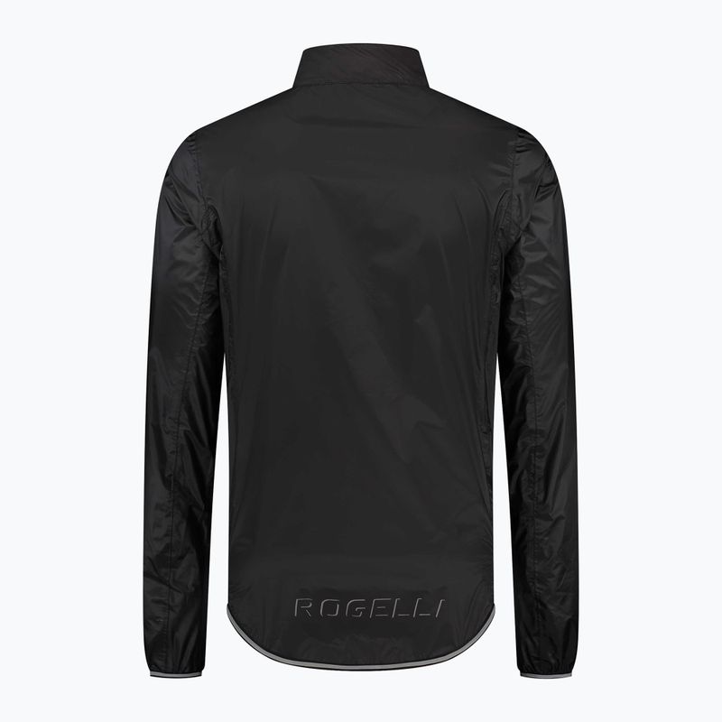 Pánska cyklistická bunda Rogelli Essential Rain black 4