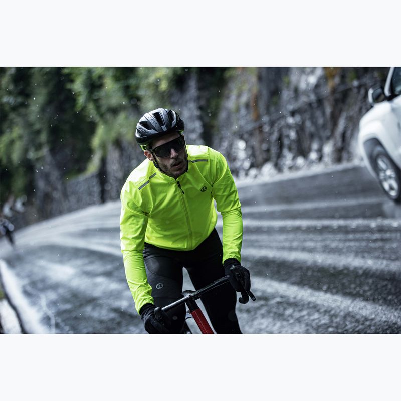 Pánska cyklistická bunda Rogelli Distance yellow 7