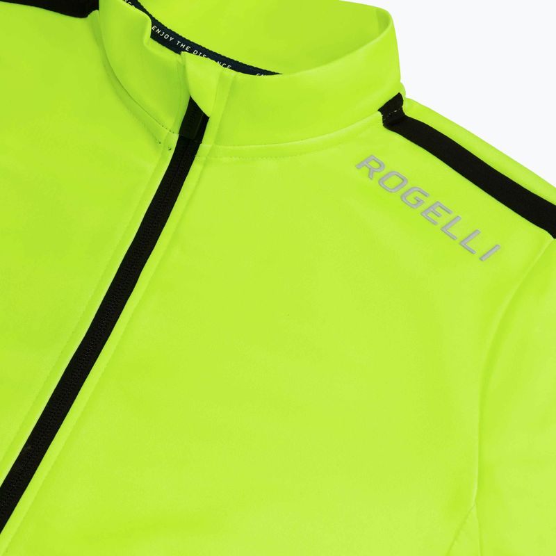 Pánske cyklistické tričko s dlhým rukávom Rogelli Core fluor/black 5