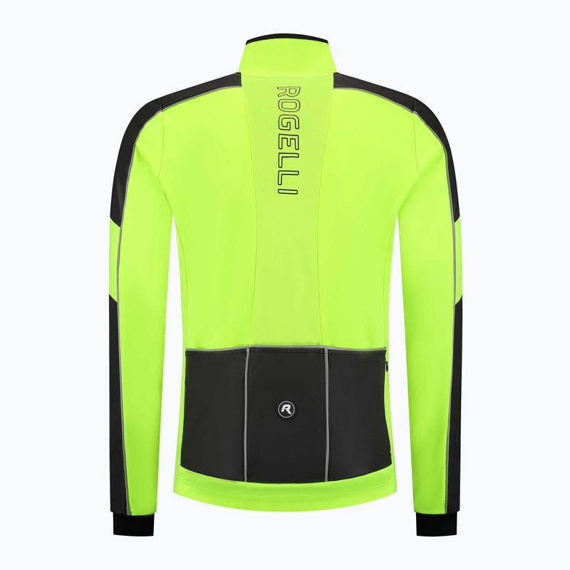 Pánska cyklistická bunda Rogelli Essential Winter Hi Vis yellow 6