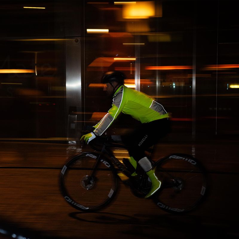 Pánska cyklistická bunda Rogelli Essential Winter Hi Vis yellow 11
