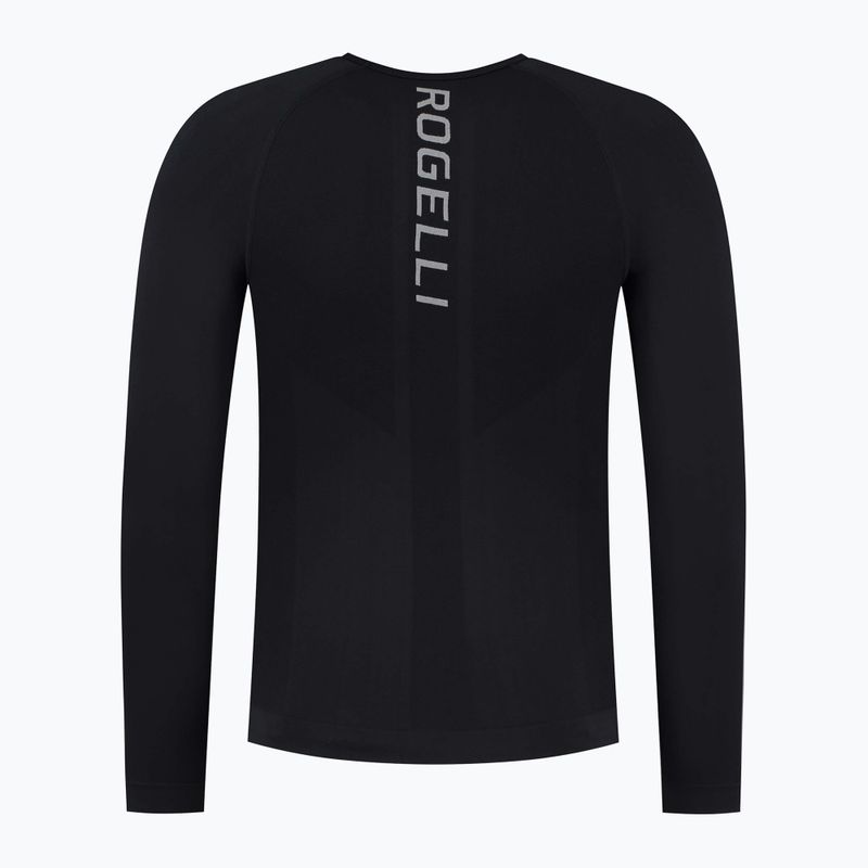 Pánsky cyklistický dres longsleeve Rogelli Essential W black 2