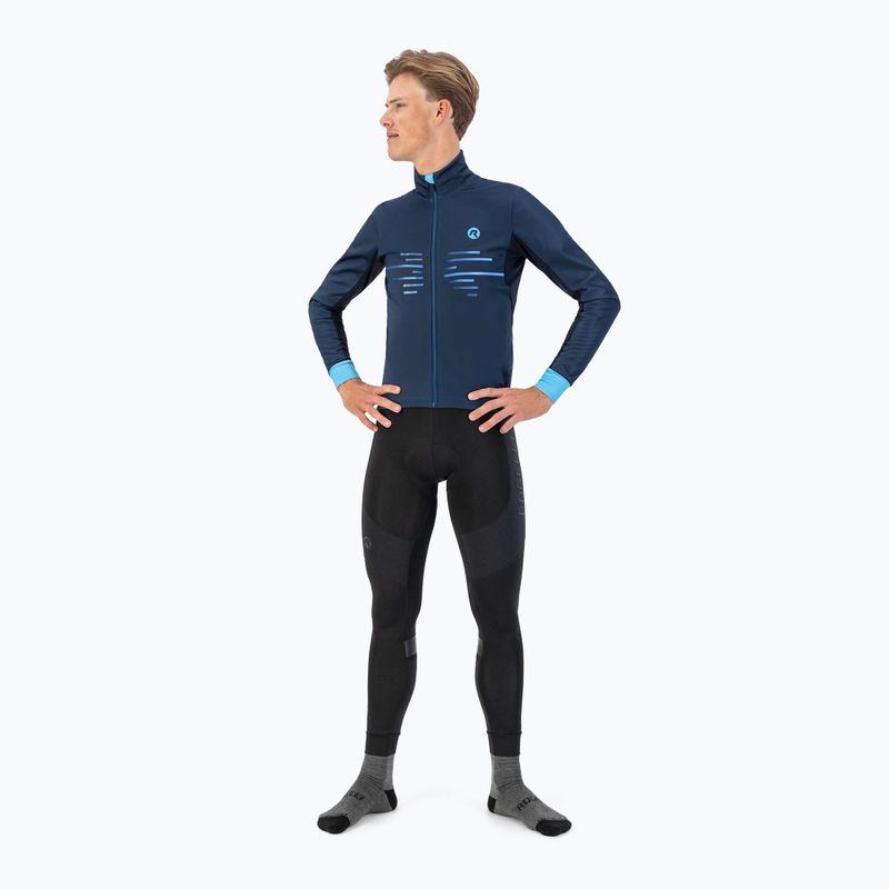 Pánska cyklistická bunda Rogelli Radius Winter Jacket blue 2