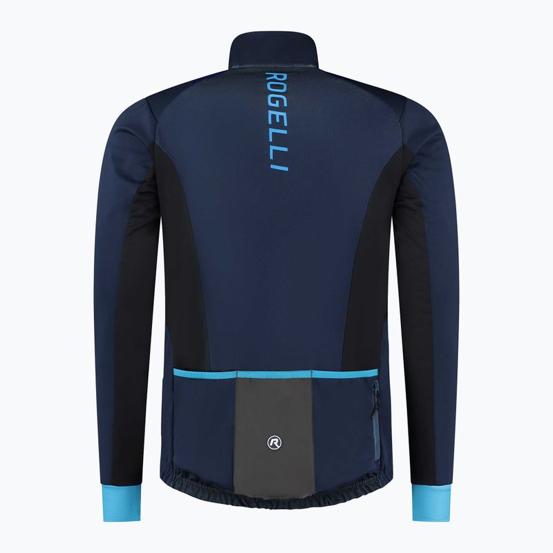 Pánska cyklistická bunda Rogelli Radius Winter Jacket blue 5