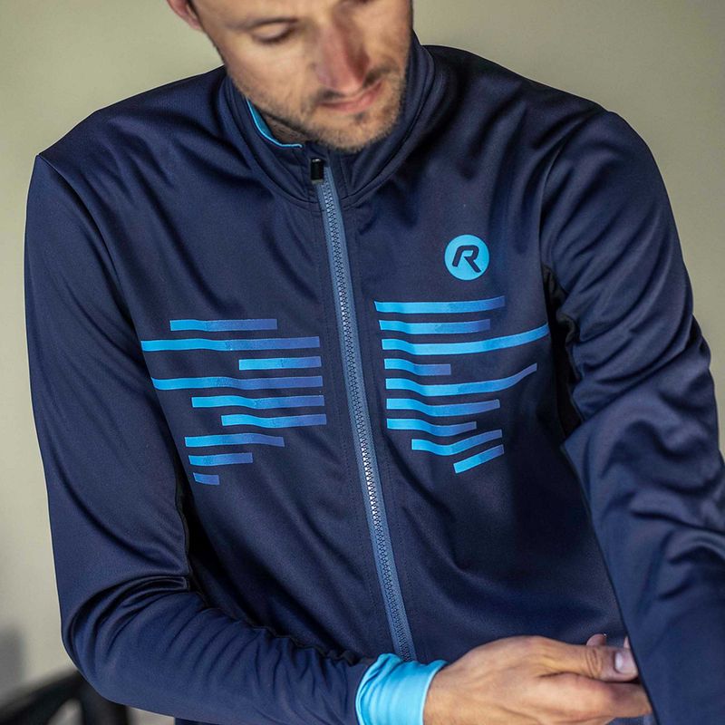 Pánska cyklistická bunda Rogelli Radius Winter Jacket blue 11