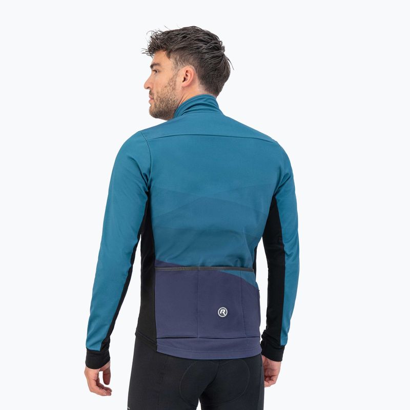 Pánska cyklistická bunda Rogelli Tarax Winter Jacket blue 3