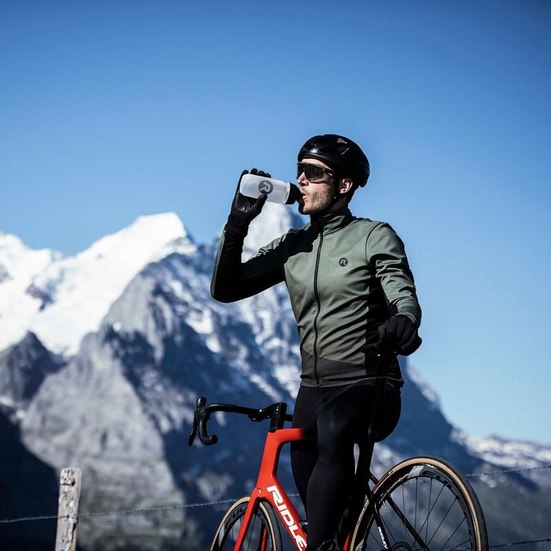 Pánska cyklistická bunda Rogelli Tarax Winter Jacket army green 9