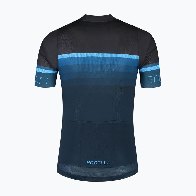 Pánsky cyklistický dres Rogelli Hero II black/blue 5