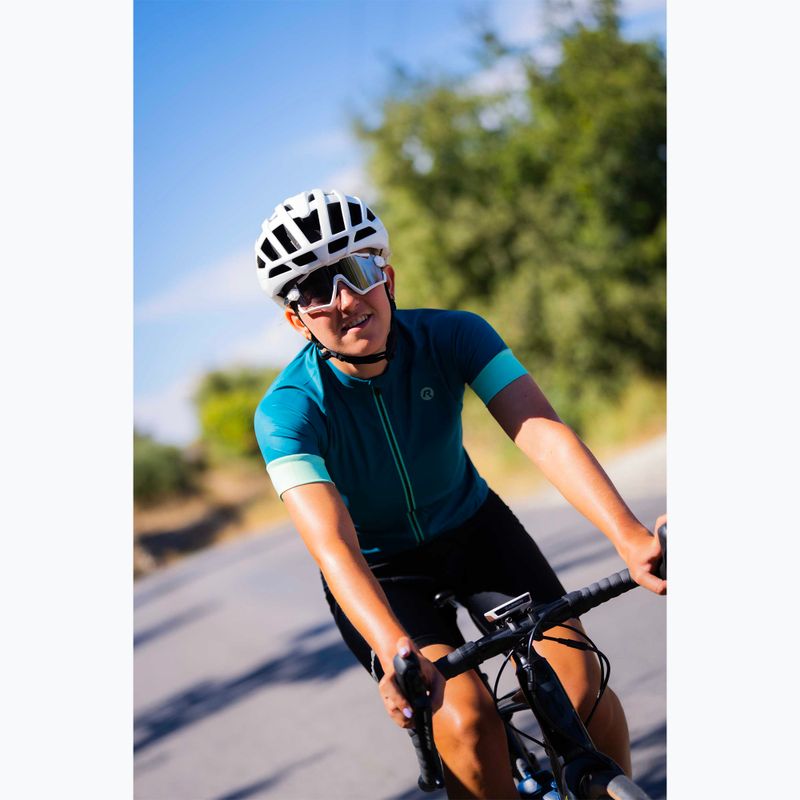 Dámsky cyklistický dres Rogelli Modesta green/turquoise 7