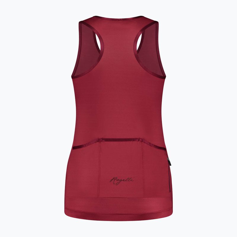 Dámske cyklistické tielko Rogelli Abbey Tank Top cerise 4