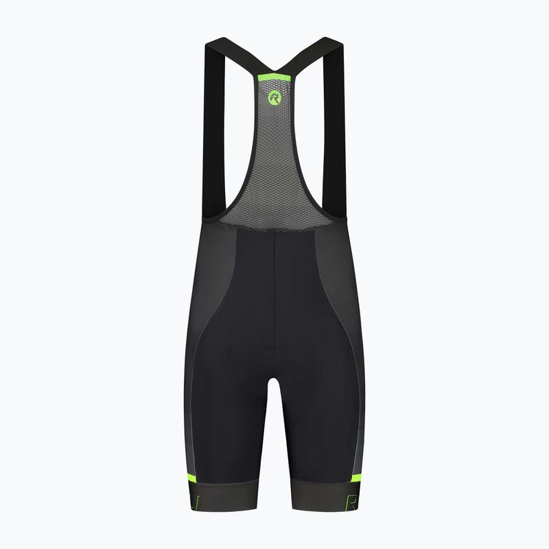 Cyklistické šortky pánske    Rogelli Hero II Bib Short yellow/grey/black 4