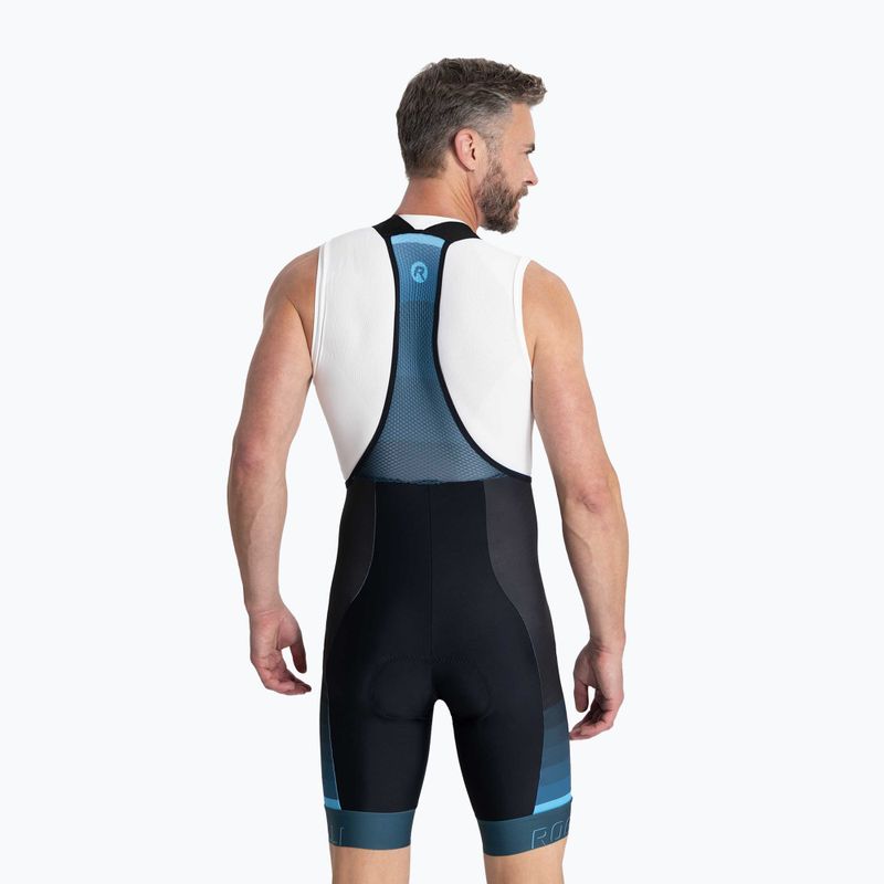 Cyklistické šortky pánske    Rogelli Hero II Bib Short blue/black 2