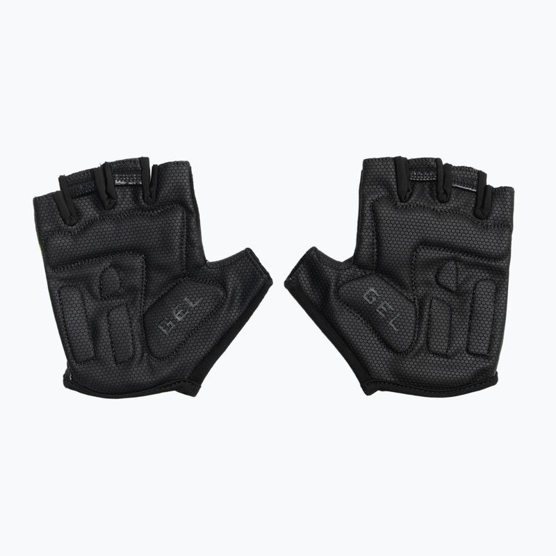 Rogelli Hero II pánske cyklistické rukavice black/fluor/grey 3