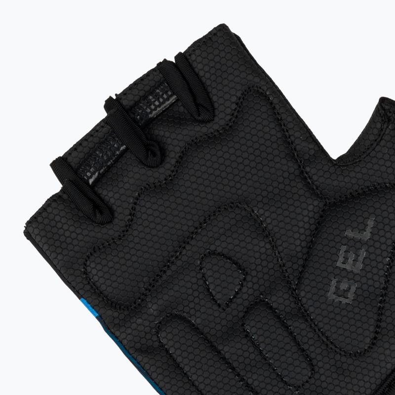 Rogelli Hero II pánske cyklistické rukavice black/blue 5