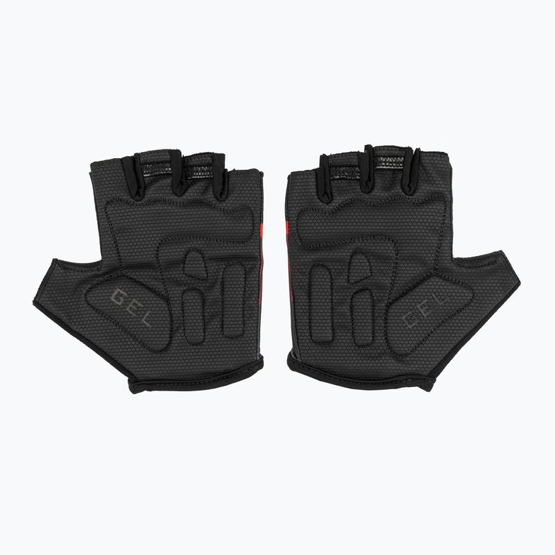 Rogelli Hero II pánske cyklistické rukavice black/red/bordeaux 3
