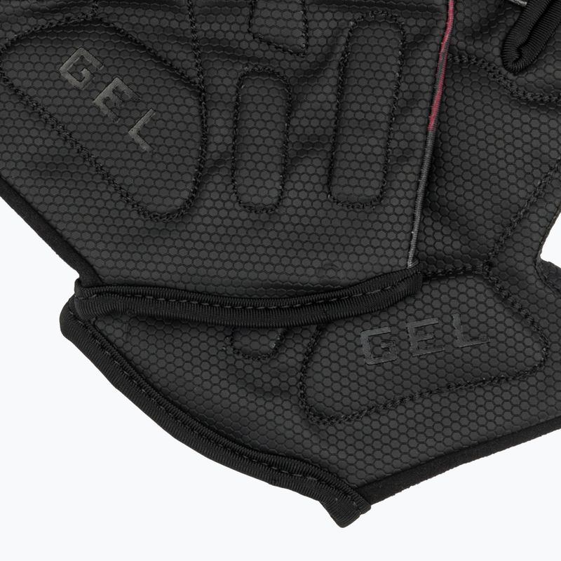 Rogelli Hero II pánske cyklistické rukavice black/red/bordeaux 7