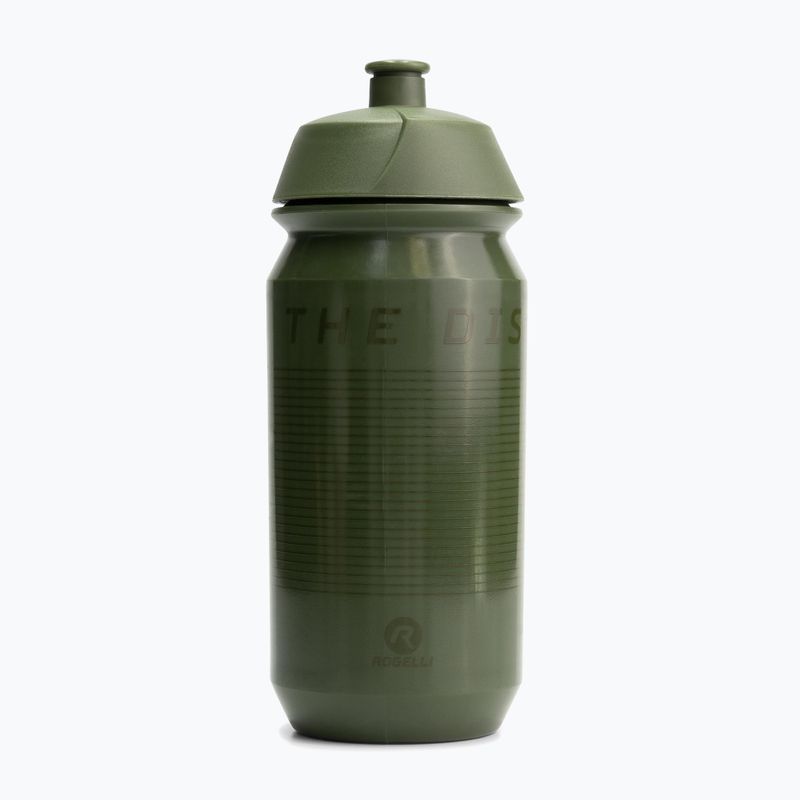 Rogelli Bio cyklistická fľaša Enjoy The Distance 500 ml army green