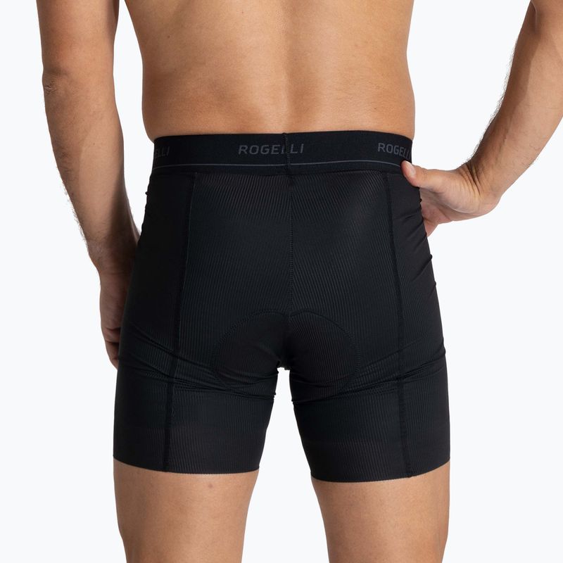 Pánske cyklistické boxerky Rogelli Prime Boxer čierne 4