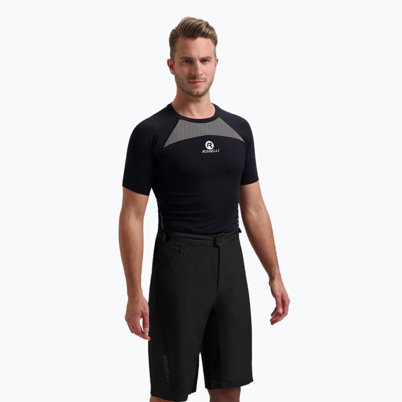 Pánske cyklistické šortky Rogelli Advntr Core MTB black 2