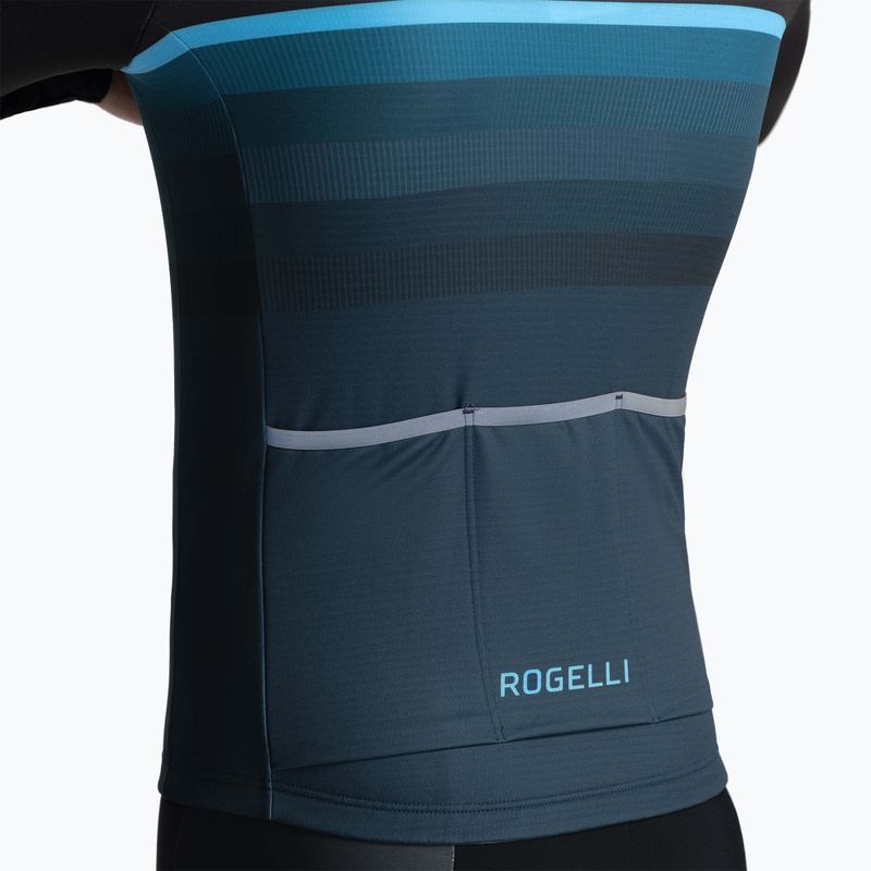 Pánske cyklistické tričko s dlhým rukávom Rogelli Hero II black/blue 3