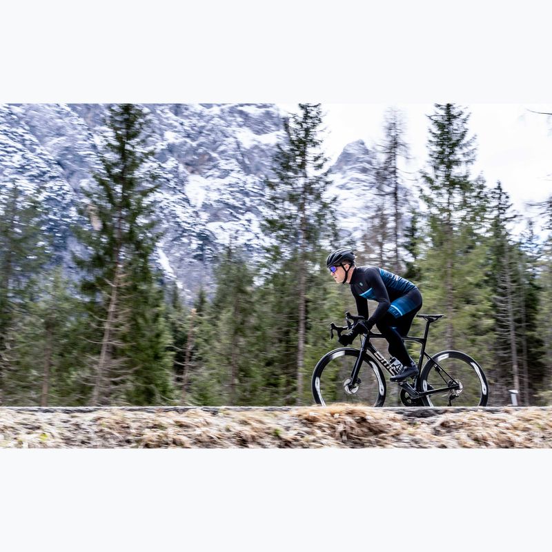 Pánske cyklistické tričko s dlhým rukávom Rogelli Hero II black/blue 10