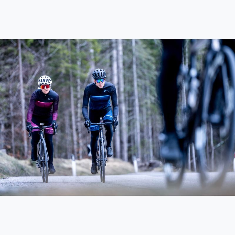 Pánske cyklistické tričko s dlhým rukávom Rogelli Hero II black/blue 11